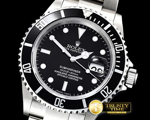 롤렉스 Submariner Ref.16610 SS/SS Black JF Asia 3135 Mod -ROLSUB0229