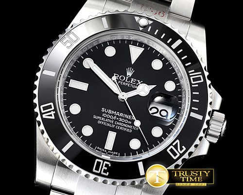 롤렉스 Submariner 116610 904L SS/SS Black V8 Noob SA3135 -ROLSUB0230A