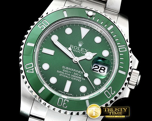 롤렉스 Submariner 116610LV 904L SS/SS Green GMF SA3135 -ROLSUB0231
