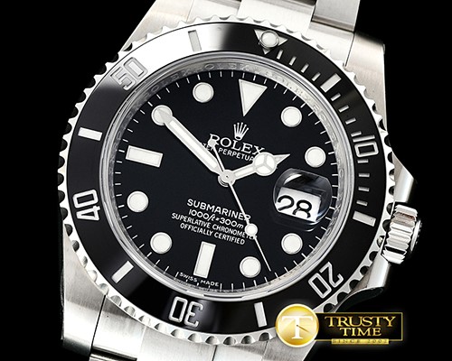 롤렉스 Submariner 116610 SS/SS Black V8 Noob A2836 -ROLSUB0239