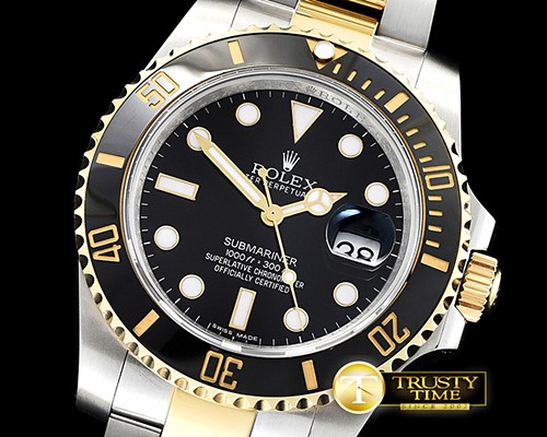 롤렉스 Submariner 116613 Cer YG/SS Black GMF Asia 3135 -ROLSUB0241A