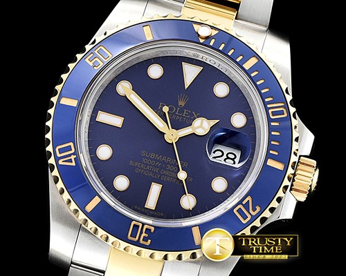 롤렉스 Submariner 116613 Cer YG/SS Blue GMF Asia 3135 -ROLSUB0241B