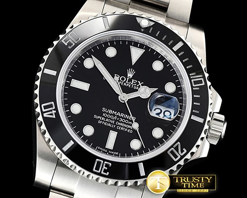 롤렉스 Submariner 116610 904L SS/SS Black DJF Asia 3135 -ROLSUB0244