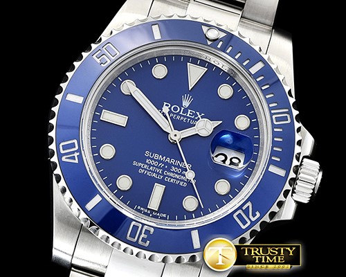롤렉스 Submariner 116619 SS/SS Blue KSF A2836 -ROLSUB0246A