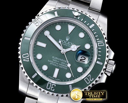 롤렉스 Submariner 116610LV SS/SS Green BP V2 SP A3135 Mod -ROLSUB0249A