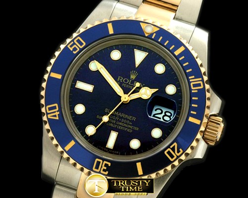 롤렉스 116613 Blue TT Sub Asian Eta28362 -ROLSUB088C