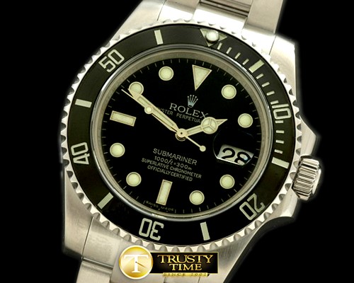 롤렉스 116600 Black Submariner Swiss Eta 28362 -ROLSUB090C