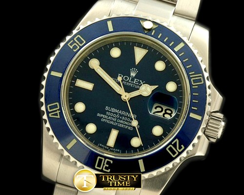 롤렉스 116600 Blue Submariner Swiss Eta 28362 -ROLSUB091C