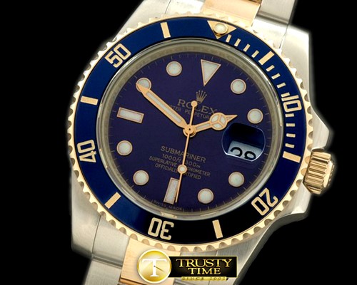 롤렉스 116613 Blue TT Sub Swiss Eta28362 -ROLSUB096