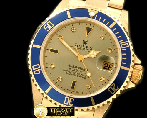 롤렉스 16619 Serti Silver FG Sub Swiss 2824/3135 -ROLSUB102B