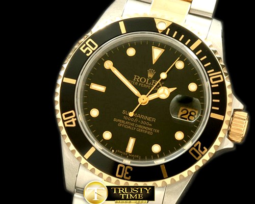 롤렉스 16613 Black SS/FG TT Sub Asian 2813 28800 -ROLSUB103C