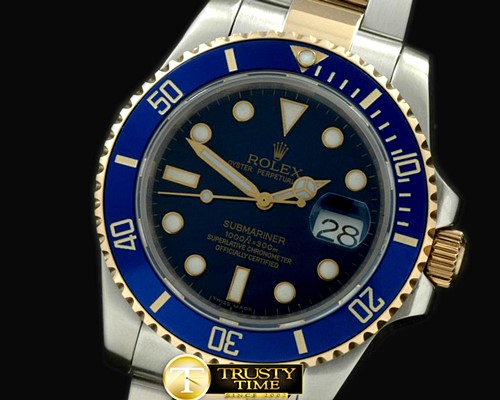 롤렉스 16613 Blue SS/FG TT Sub Asian 2824/3135 -ROLSUB104A