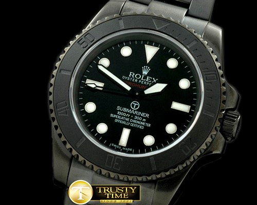 롤렉스 Pro Hunter Military Sub SS/SS Black Swiss 2836 -ROLSUB124B