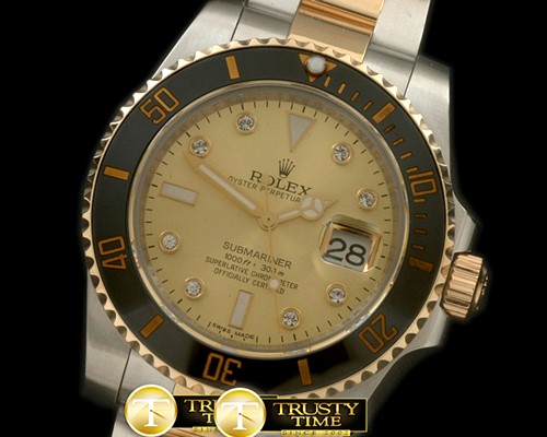 롤렉스 116610 Gold TT Sub A3135 -ROLSUB135