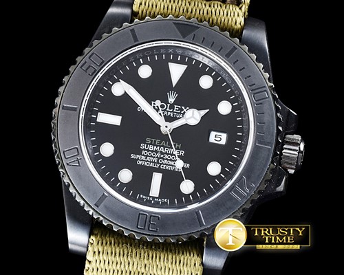 롤렉스 Project X Stealth Sub PVD/Nato JK Asia 2836 -ROLSUB173D