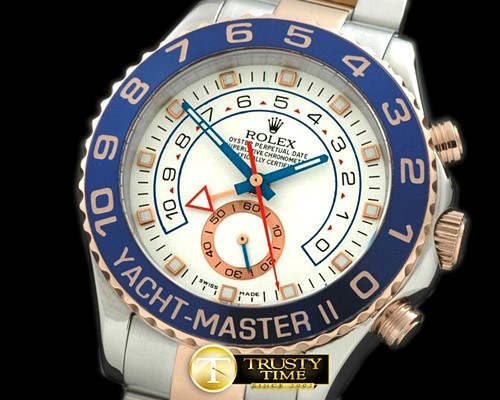 롤렉스 2007 Yatchmaster II (42mm) SS/RG TT White Asia 2813 -ROLYM039
