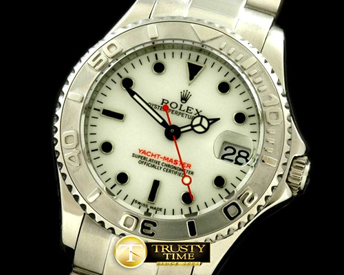 롤렉스 Yachtmaster Mid SS White Asia 2813 -ROLYM053A