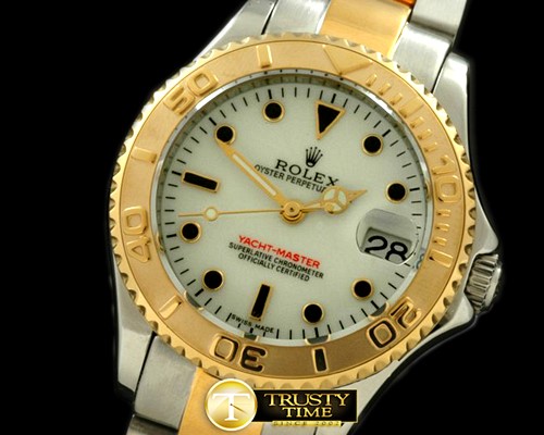 롤렉스 Yachtmaster Mid SS/YG White Asia 2813 -ROLYM060A