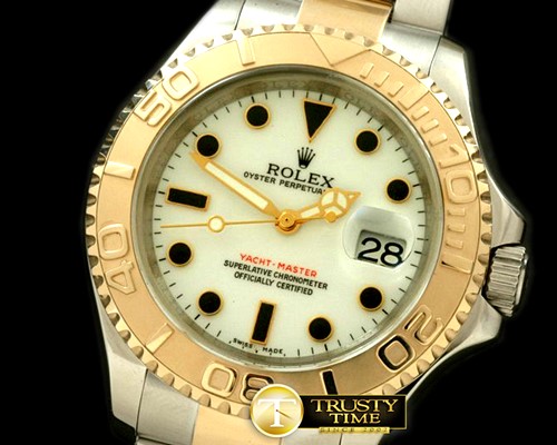 롤렉스 Yachtmaster Men SS/YG TT White Swiss Eta 2836/3135 -ROLYM063A