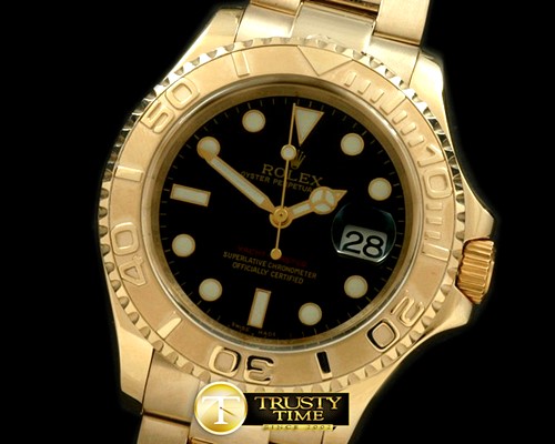 롤렉스 Yachtmaster Men FG Black Asia 2813 25J 28800 -ROLYM068C
