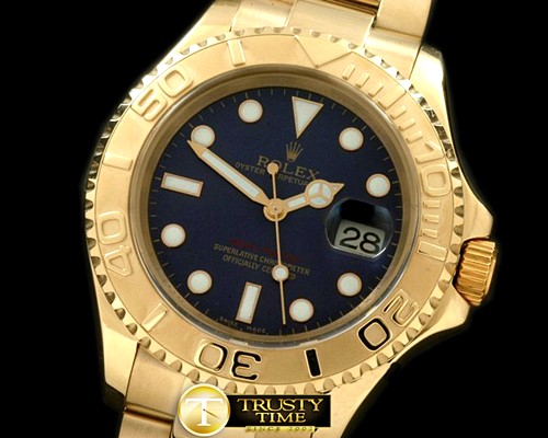 롤렉스 Yachtmaster Men FG Blue Asian Clone 2836/3135 -ROLYM070B