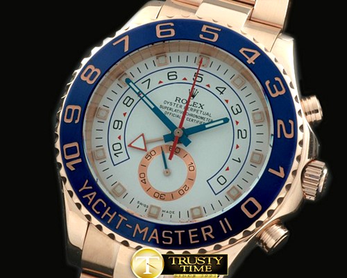 롤렉스 Yachtmaster II (42mm) RG White Asia 7750 -ROLYM073