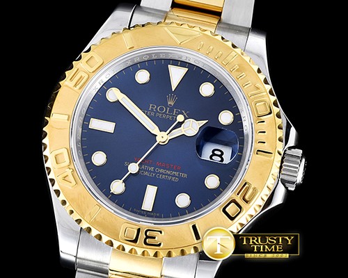 롤렉스 16623 Yachtmaster Men SS/YG Blue JF Asia 2836 -ROLYM092