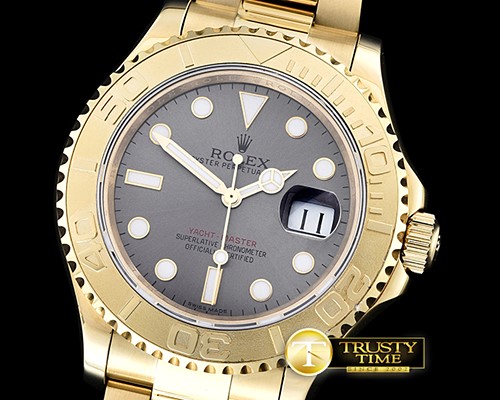롤렉스 YachtMaster Ref.116628 YG/YG Grey BP A3135 Mod -ROLYM110B