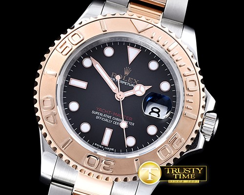 롤렉스 YachtMaster 116623 40mm RG/SS Black BP Ult A3135 Mod -ROLYM116C