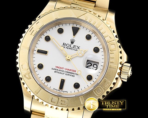 롤렉스 YachtMaster 116628 40mm YG/YG White BP Ult A3135 Mod -ROLYM119B