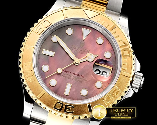 롤렉스 YachtMaster 116623 40mm YG/SS Brown MOP BP A3135 -ROLYM132