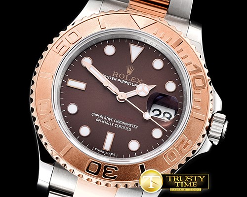 롤렉스 YachtMaster 116623 40mm Wrapped RG/SS Brown BP A3135 -ROLYM133