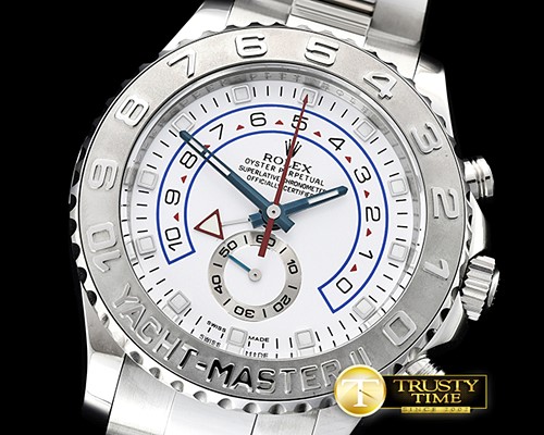 롤렉스 YachtMaster 116689 SS SS/SS White JF Asia 7750 Mod -ROLYM134A