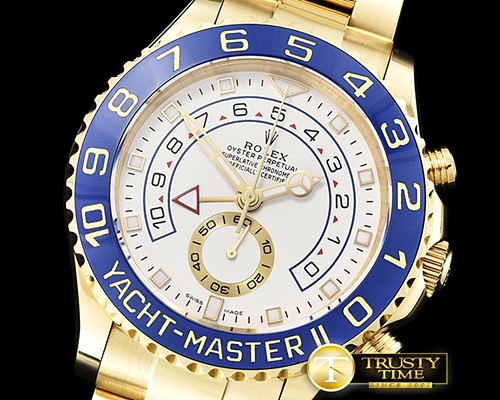롤렉스 YachtMaster 116688 Blue YG/YG White BP Asia 4161 Mod -ROLYM137