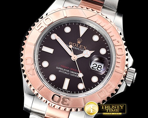 롤렉스 YachtMaster 116623 40mm RG/SS Brown ARF Asia 2824 -ROLYM139