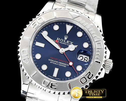 롤렉스 YachtMaster 268622 37mm SS/SS Blue ARF Asia 2824 -ROLYM143