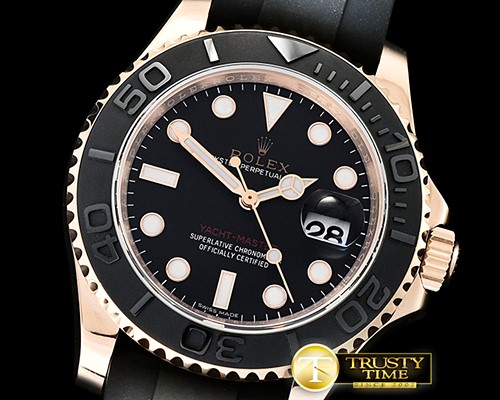 롤렉스 YachtMaster 116655 40mm RG/RU Black ARF SH3135 Mod -ROLYM145