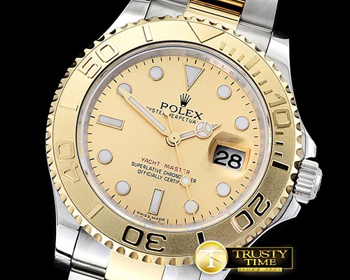 롤렉스 YachtMaster 116613 40mm 904L YG/SS Gold GMF A3135 -ROLYM156C