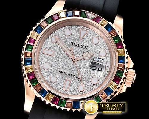 롤렉스 YachtMaster 40 116695SATS RG/RU Diams KSF Asia 2836 -ROLYM159B