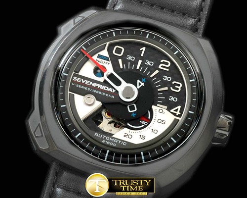 세븐프라이데이 SevenFriday V301 PVD/LE Black Jap Miyota 82S7 -SF014