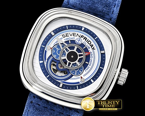 세븐프라이데이 SevenFriday P03/06 Yacht Club SS/LE Blue/Wht Jap Miyota -SF025