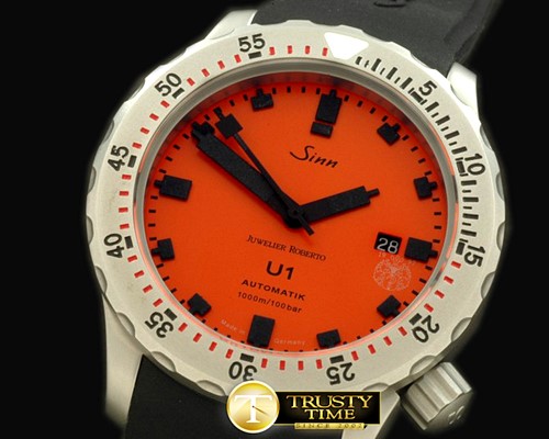 SINN U1 JR Limited Ed Automatic SS/RU Red Swiss 2836 -SINN032A