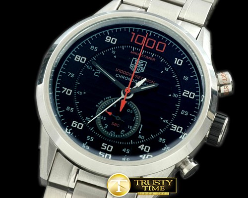 태그호이어 Mikrometer 1/1000 Chrono SS/SS Black Jap Qtz -TAG0155B