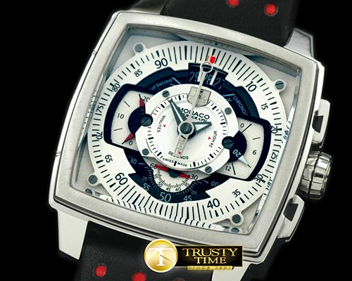 태그호이어 Monaco Mikrograph SS/LE White Jap Qtz -TAG0156A