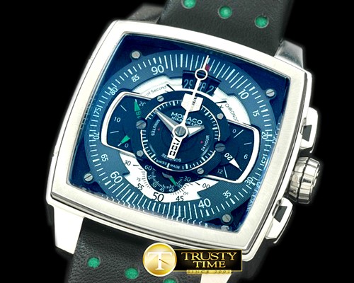 태그호이어 Monaco Mikrograph SS/LE BlackG Jap Qtz -TAG0156B