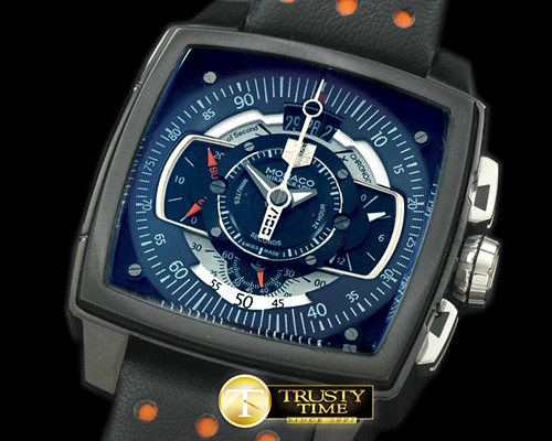 태그호이어 Monaco Mikrograph PVD/LE BlackR Jap Qtz -TAG0157B