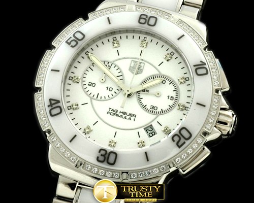 태그호이어 F1 Ladies SS/Cer/Diam White Swiss Eta -TAG0161A