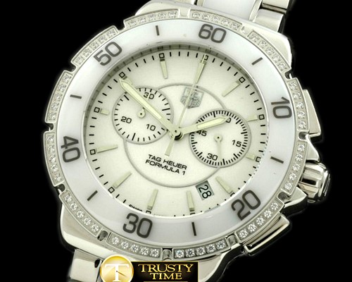 태그호이어 F1 Ladies SS/Cer/Diam White Swiss Eta -TAG0165A