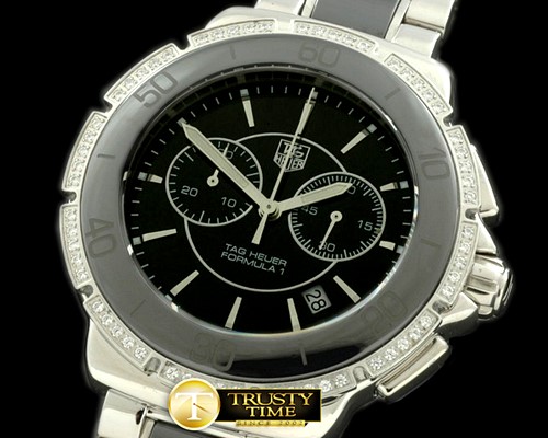 태그호이어 F1 Ladies SS/Cer/Diam Black Swiss Eta -TAG0165B