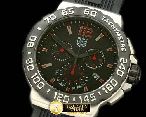 태그호이어 Formula 1 SS/RU Blk/Red Swiss Eta Quartz Chrono -TAG0168C